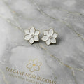 The Shringar White Sakura Elegance Earrings