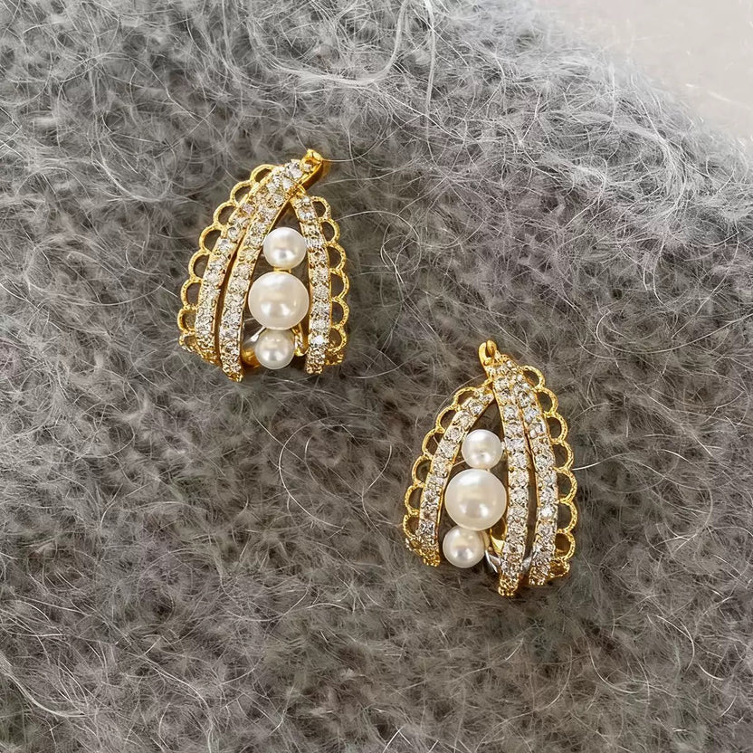 The Shringar Royal Pearl Luxe Earrings