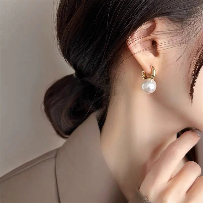 The Shringar Queen Pearl Mini Hoops
