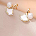 The Shringar Crystal Bloom Pearl Earrings