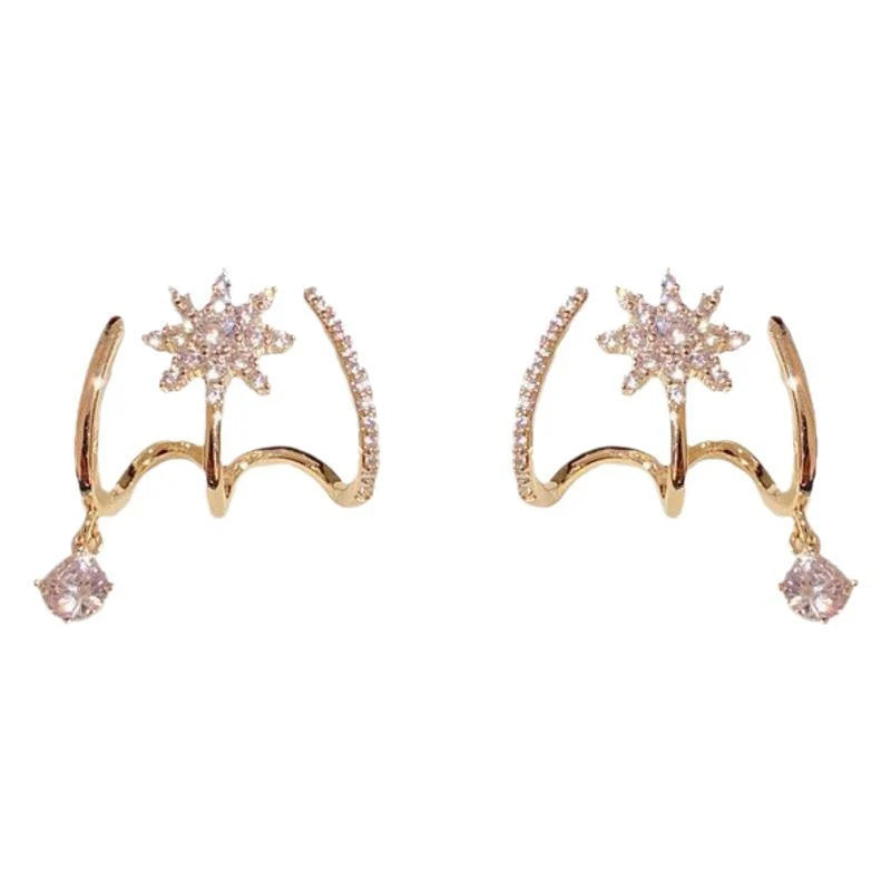 The Shringar Starlight Crystal Drop Earrings