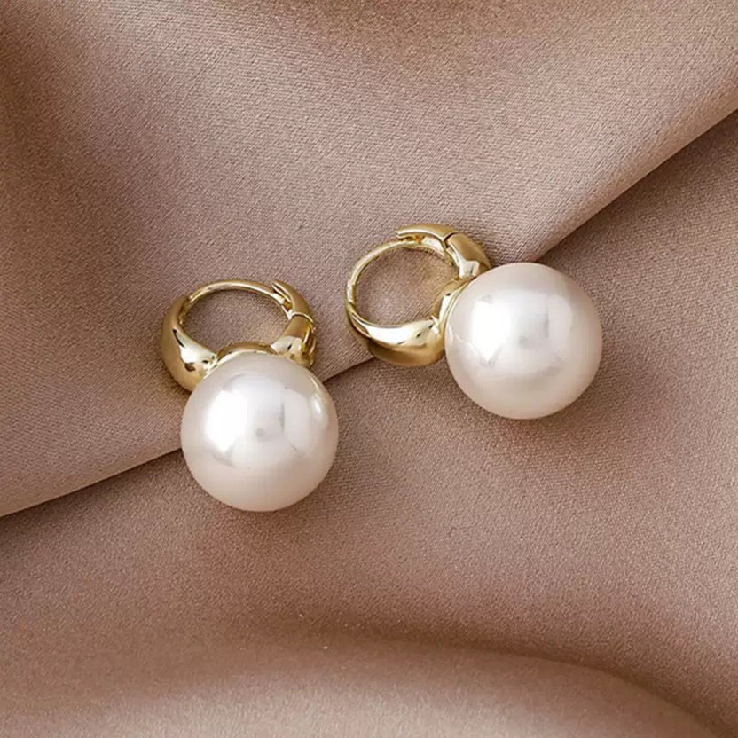 The Shringar Queen Pearl Mini Hoops