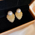 The Shringar Pearl Radiance Statement Studs