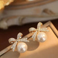 The Shringar Royal Pearl Ribbon Studs