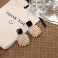 The Shringar Luxury Black & Pearl Statement Drop Earrings for Women & Girls