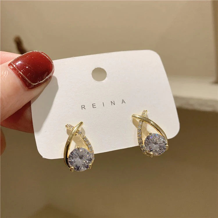 The Shringar Crystal Twist Studs