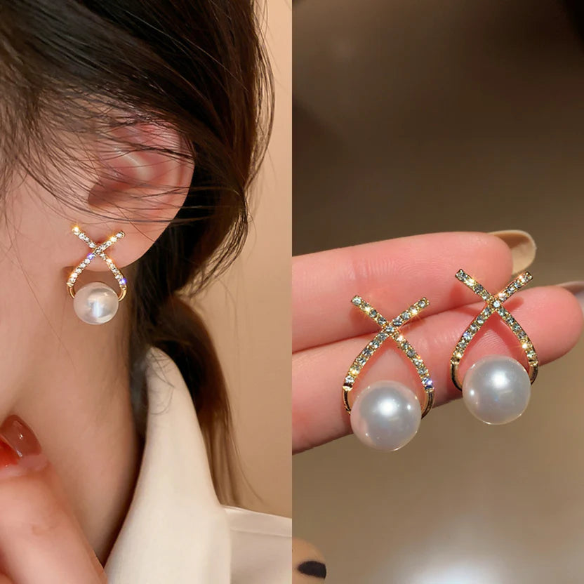 The Shringar Pearl Luxe Earrings | Elegant Pearl Design | Party Wear | Lightweight | Premium Finish ✨🤍
