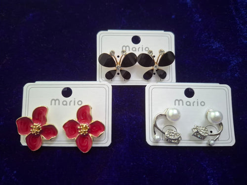 3 Pairs Earrings Combo|Free Shipping | COD Available