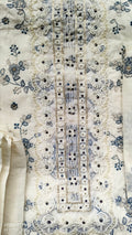 Khadi cotton with moti work