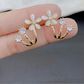 The Shringar Daisy Pearl Charm Earrings