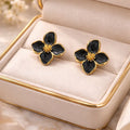 Designer Korean Style Floral Stud Earrings