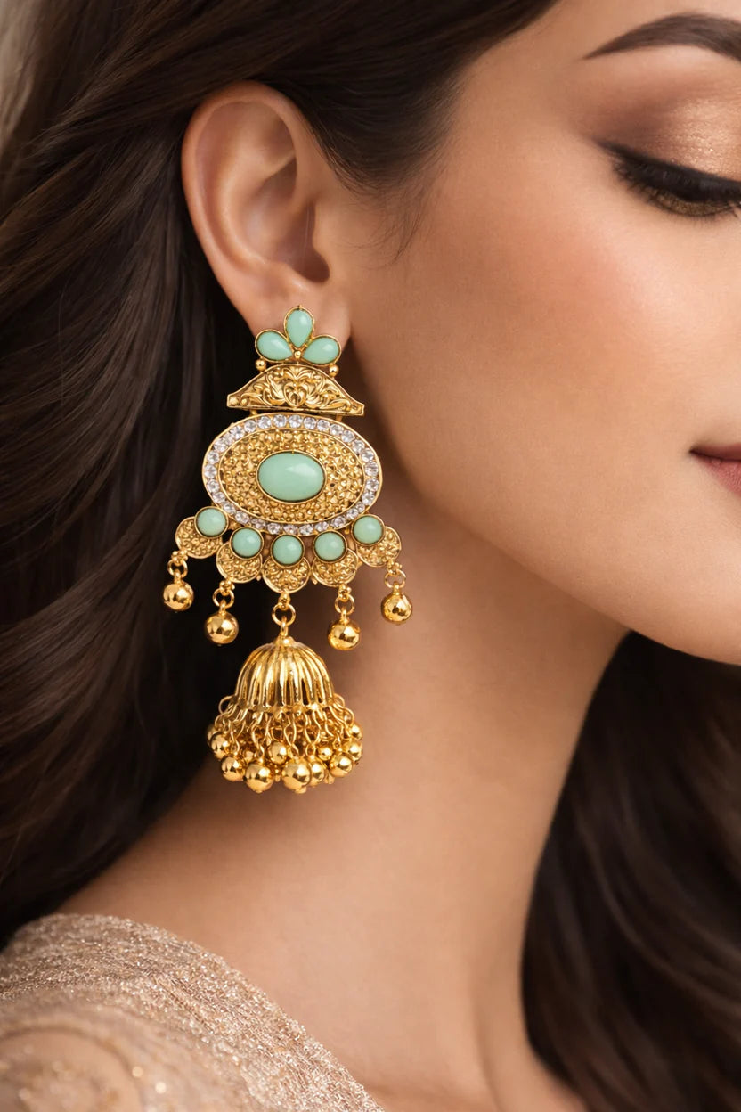 The Shringar Shahi Kashmiri Jhumkas