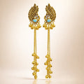 The Shringar Royal Morni Long Earrings