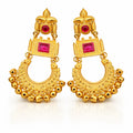 The Shringar Ruby Glow Kashmiri Traditional Jhumkas